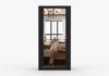 imoebel24 Schwebetürenschrank MILAN 100 cm - Schwarz / Schwarz Bild 2