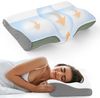 Elegear Nackenstützkissen nackenkissen orthopädisch, memory foam kissen, orthopädisches kissen, Füllung: Memory Foam, Bauchschläfer, Rückenschläfer, Seitenschläfer, 60 x 34 cm Ergonomisches Schlafkissen mit Kissenbezug Bild 4
