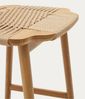 Barhocker Enit, Echtholz, Beige, Holzfarben, 46 x 66 x 38 cm Bild 4