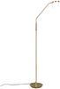 Moderne LED Stehlampe MONZA dimmbar mit Flexarm, Messing, Höhe 145cm Bild 2
