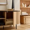 Calicosy 'MALAGA' TV-Möbel 2 Türen L150 cm - Helle Holzoptik - Helles Holz Bild 5