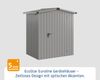 Hörmann EcoStar Euroline Gerätehaus Satteldach 166 x 118 Graualuminium 1-flg Bild 2