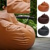 Green Bean® Sitzsack aus Kunstleder mit EPS Perlen Füllung - 90 x 70 cm - Bean Bag - - Cognac Bild 2