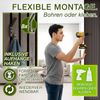 TRESKO® 4 Stück Akustikpaneele Holz 120×60 cm inkl. 8x Kleiderhaken | Wandverkleidung Nussbaum als 3D Lamellenwand | Holzpaneele Paneele für Schallschutz | Akustik Wandpaneele mit Montageset Bild 5