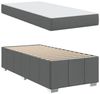 vidaXL Bettrahmen mit Matratze Dunkelgrau 80 x 200 cm Stoff 3398245 Bild 5