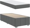 vidaXL Bettrahmen mit Matratze Dunkelgrau 80 x 200 cm Stoff 3398245 Bild 4