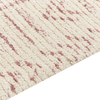 Teppich Baumwolle beige rosa 140 x 200 cm geometrisches Muster Kurzflor EDIRNE Bild 4