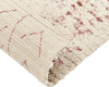 Teppich Baumwolle beige rosa 140 x 200 cm geometrisches Muster Kurzflor EDIRNE Bild 5