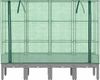 vidaXL Hochbeet mit Gewächshaus-Aufsatz Rattan-Optik 160x40x140 cm 4015863 Bild 4