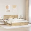 vidaXL Bettrahmen Sonoma-Eiche 200 x 200 cm Ingenieurs Holz 3412562 Bild 3
