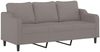 vidaXL 3-Sitzer-Sofa mit Hocker Taupe 180 cm Stoff 3201142 Bild 4
