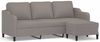 vidaXL 3-Sitzer-Sofa mit Hocker Taupe 180 cm Stoff 3201142 Bild 2