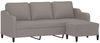 vidaXL 3-Sitzer-Sofa mit Hocker Taupe 180 cm Stoff 3201142 Bild 3