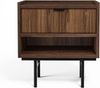 AX LIVING Nordiva Nachttisch Kommode 40 cm Warmia Walnut Holz Modern Bild 2