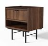 AX LIVING Nordiva Nachttisch Kommode 40 cm Warmia Walnut Holz Modern Bild 3