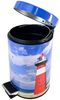 Sanilo Kosmetikeimer Leuchtturm, 3 Liter, Bad Mülleimer mit Absenkautomatik & Innenbehälter Bild 4