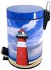 Sanilo Kosmetikeimer Leuchtturm, 3 Liter, Bad Mülleimer mit Absenkautomatik & Innenbehälter Bild 2