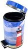 Sanilo Kosmetikeimer Leuchtturm, 3 Liter, Bad Mülleimer mit Absenkautomatik & Innenbehälter Bild 5