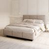 FDM Polsterbett ALMADA modern mit Bettkasten MADE IN EU - mit Ottawa Bezug (verfügbar 90x200 120x200 140x200 160x200 180x200cm, Bettrahmen, Bett, mit großen gepolsterten Kopfteil, mit Bettkasten zum aufklappen), Hebbarer Metallrahmen, Bettkasten Bild 1
