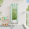 vidaXL Hochbeet mit Gewächshaus-Aufsatz Rattan-Optik 40x40x140 cm 4015846 Bild 3