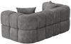 Sofa Designersofa VEGA 2-Sitzer in Stoff Egon Grau Bild 3