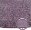 Andiamo Badematte Arezzo, Badvorleger, Badezimmer Teppich, Duschvorleger, Höhe 16 mm, rutschhemmend beschichtet, schnell trocknend, fußbodenheizungsgeeignet, Polyester, rund, Uni Farben, weich & kuschelig, auch in rund & als 2er Set erhältlich Bild 4