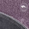Andiamo Badematte Arezzo, Badvorleger, Badezimmer Teppich, Duschvorleger, Höhe 16 mm, rutschhemmend beschichtet, schnell trocknend, fußbodenheizungsgeeignet, Polyester, rund, Uni Farben, weich & kuschelig, auch in rund & als 2er Set erhältlich Bild 3