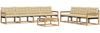 vidaXL Outdoor-Sofagarnitur 8 pcs Weiß und Beige 3388487 Bild 2