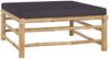 vidaXL 7-tlg. Garten-Lounge-Set mit Dunkelgrauen Kissen Bambus 3058200 Bild 5