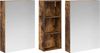 vidaXL Badezimmerschrank-Set 3 pcs 130 x 14,5 x 70 cm Holzwerkstoff 3403764 Bild 5