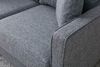 Ecksofa, 'Eva', 82 x 195 x 210, Grau Bild 3
