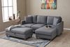 Ecksofa, 'Eva', 82 x 195 x 210, Grau Bild 2