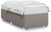 vidaXL Bettgestell ohne Matratze Taupe 100x200 cm Stoff 3284454 Bild 2