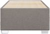 vidaXL Bettgestell ohne Matratze Taupe 100x200 cm Stoff 3284454 Bild 4