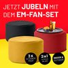 Lumaland Sitzsack-Hocker EM-Set 3-tlg. 150l schwarz/rot/gelb 1x schwarz/1x rot/1x gelb Bild 2