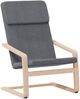 vidaXL Relaxsessel mit Hocker Dunkelgrau Stoff 3154897 Bild 2