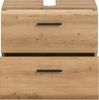 Ice Waschbeckenunterschrank auf Rollen in Artisan Oak Nachbildung Bild 3