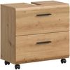Ice Waschbeckenunterschrank auf Rollen in Artisan Oak Nachbildung Bild 1