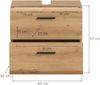 Ice Waschbeckenunterschrank auf Rollen in Artisan Oak Nachbildung Bild 4