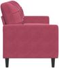vidaXL 3-Sitzer-Sofa Weinrot 180 cm Samt 4007638 Bild 5