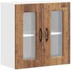 vidaXL Küchen-Hängeschrank mit Glastür Kalmar Altholz-Optik Holzwerkstoff 853675 Bild 2