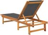 vidaXL Sonnenliegen 2 Stk. Schwarz Massivholz Akazie und Textilene 3279247 Bild 5