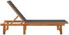 vidaXL Sonnenliegen 2 Stk. Schwarz Massivholz Akazie und Textilene 3279247 Bild 4