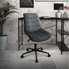 ML-DESIGN Bürostuhl Schreibtischstuhl mit Rückenlehne 360° drehbar höhenverstellbar (1 St), Polsterstuhl Grau, Samtbezug Metallgestell Drehstuhl Sessel Bild 5