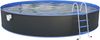 Steinbach Stahlwand Swimming Pool Set 'Nuovo rund', Stahl Anthrazit, 450 x 120 cm Bild 2