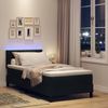 vidaXL Boxspringbett mit Matratze mit LED Schwarz 100 x 200 cm Stoff 3342263 Bild 5