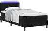 vidaXL Boxspringbett mit Matratze mit LED Schwarz 100 x 200 cm Stoff 3342263 Bild 3