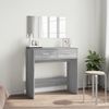 vidaXL Schminktisch, Holzwerkstoff grau, 80 x 39 x 80 cm Bild 2