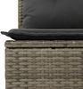 vidaXL 6-tlg. Garten-Sofagarnitur mit Kissen Grau Poly Rattan 3224506 Bild 3