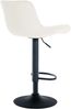 2er Set Barhocker CARAM - Samt Creme 48x54x81 cm | Barstuhl Höhenverstellbar Mit Lehne Drehbar Tresenhocker Tresenstuhl Kneipenhocker Kneipenstuhl Bild 5